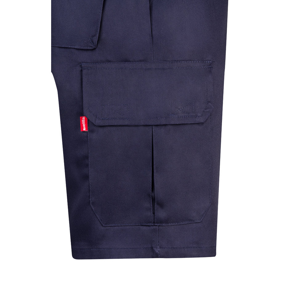 VL CHIONE. Bermudas em sarja multibolsos (200g/m²), em algodão (35%) e poliéster (65%)