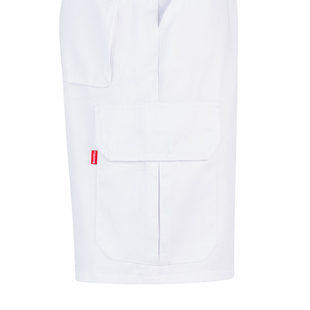VL CHIONE. Bermudas em sarja multibolsos (200g/m²), em algodão (35%) e poliéster (65%)