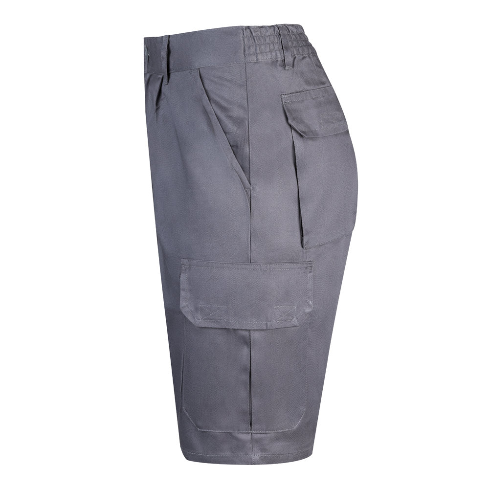 VL CHIONE. Bermudas em sarja multibolsos (200g/m²), em algodão (35%) e poliéster (65%)