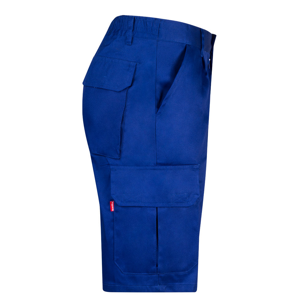 VL CHIONE. Bermudas em sarja multibolsos (200g/m²), em algodão (35%) e poliéster (65%)