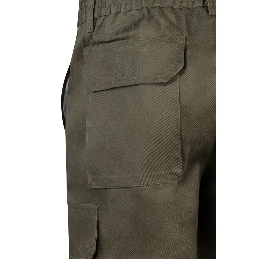 VL CHIONE. Bermudas em sarja multibolsos (200g/m²), em algodão (35%) e poliéster (65%)