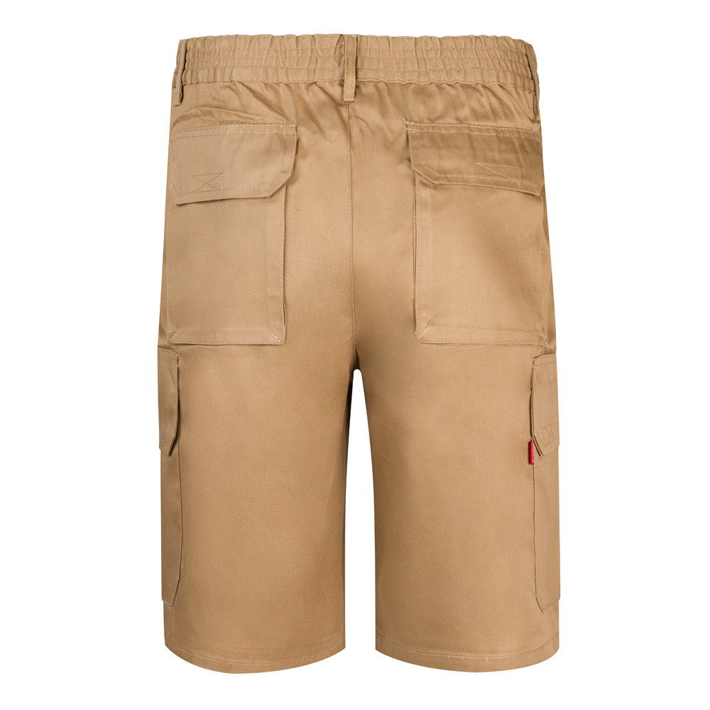 VL CHIONE. Bermudas em sarja multibolsos (200g/m²), em algodão (35%) e poliéster (65%)