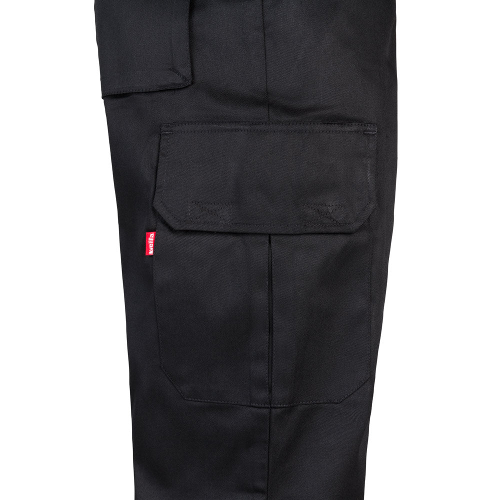 VL MABON. Calças em sarja (200g/m²) multibolsos,em algodão (35%) e poliéster (65%)