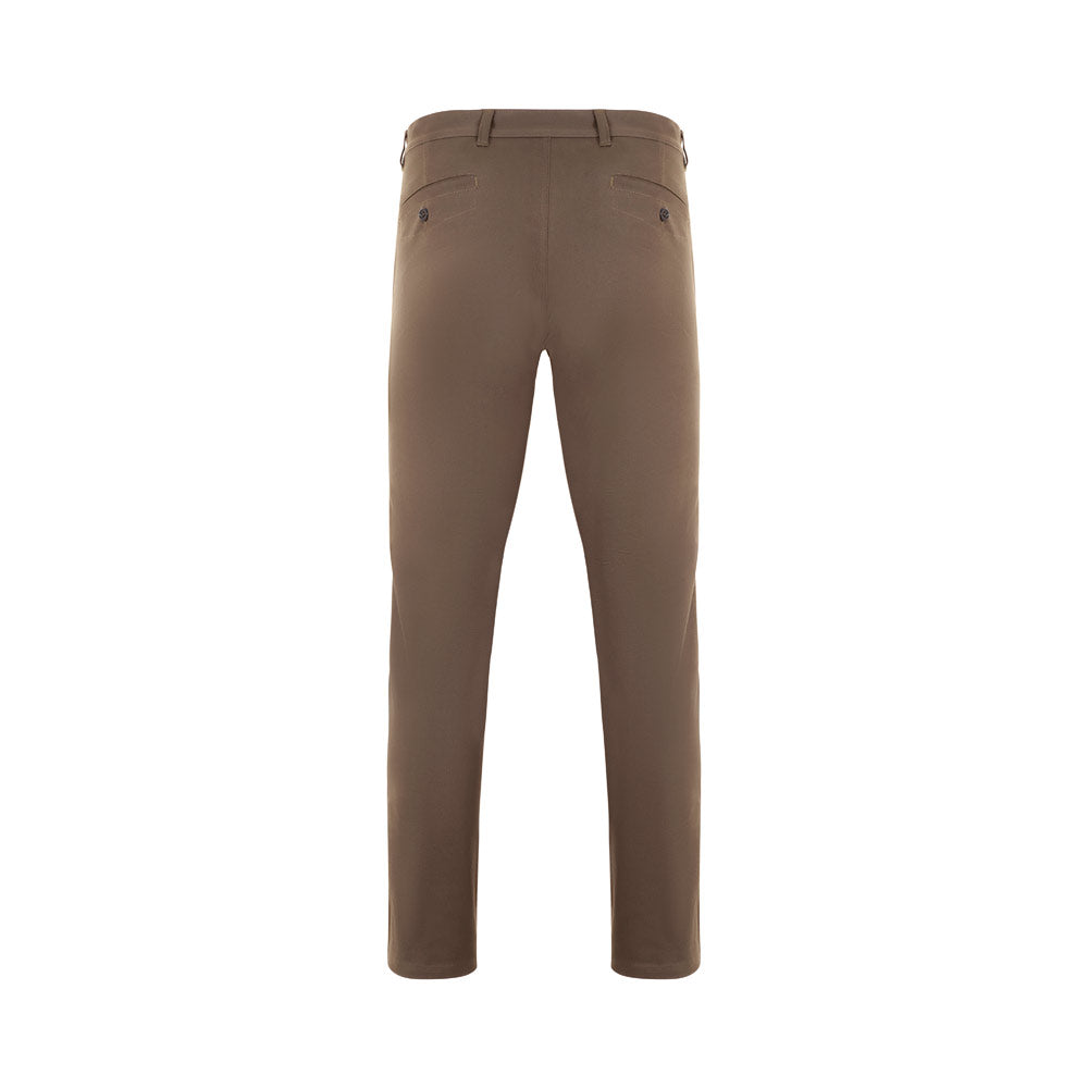 VL VISHNU. Calças chino stretch unissexo (260g/m²), em algodão (98%) e elastano (2%)