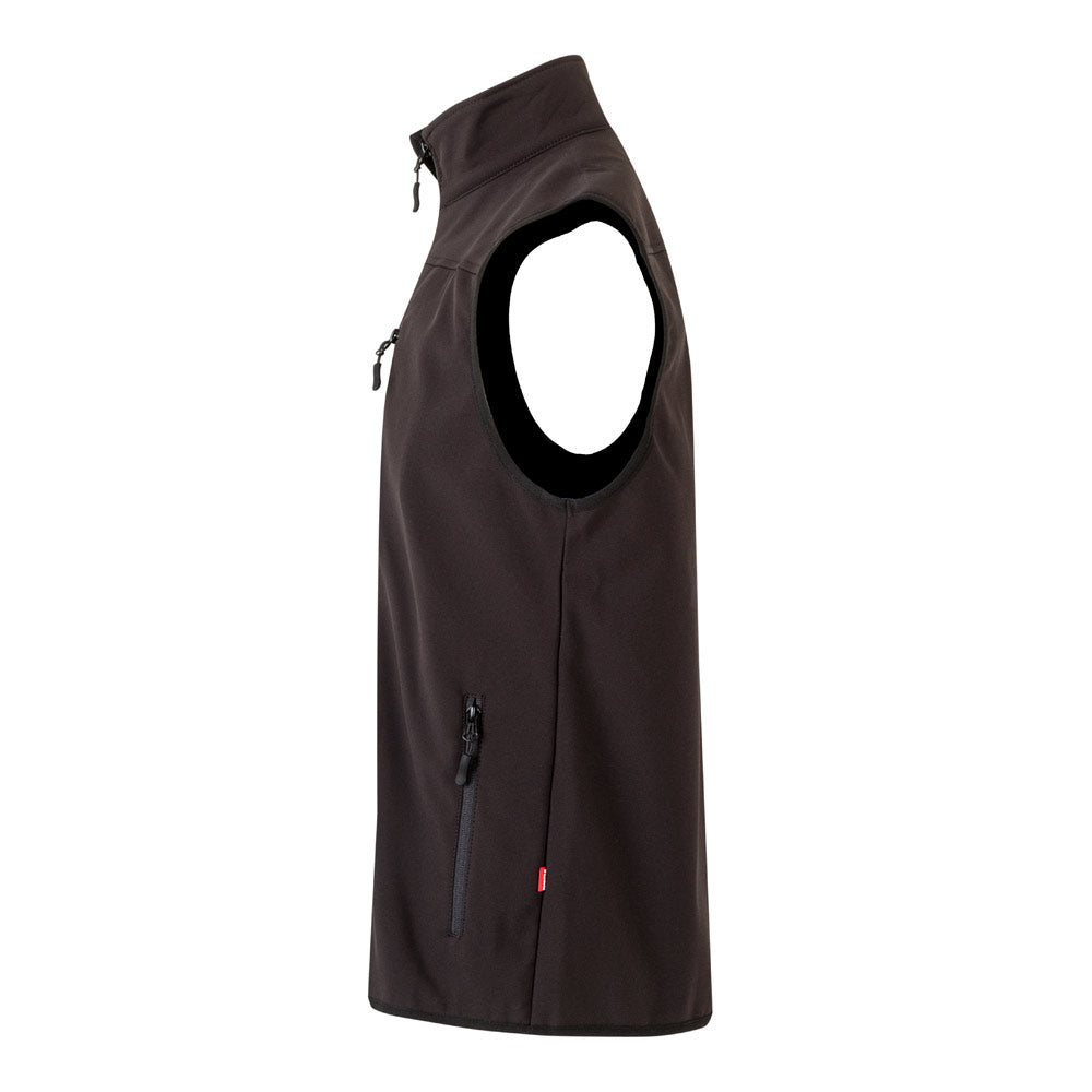 VL VARUNA. Colete soft shell (280g/m²), com forro polar, em poliéster (94%) e elastano (6%)