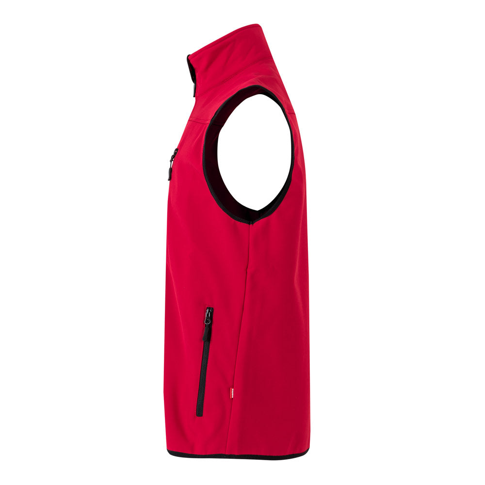 VL VARUNA. Colete soft shell (280g/m²), com forro polar, em poliéster (94%) e elastano (6%)