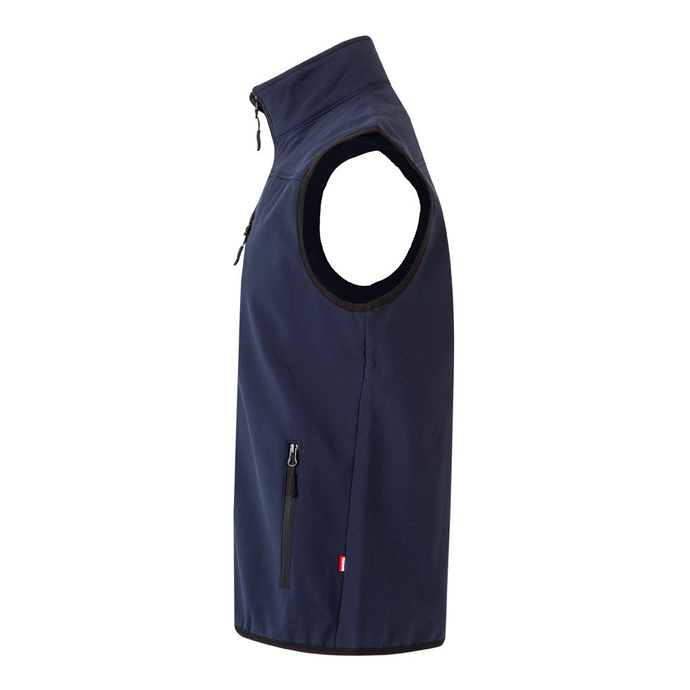 VL VARUNA. Colete soft shell (280g/m²), com forro polar, em poliéster (94%) e elastano (6%)