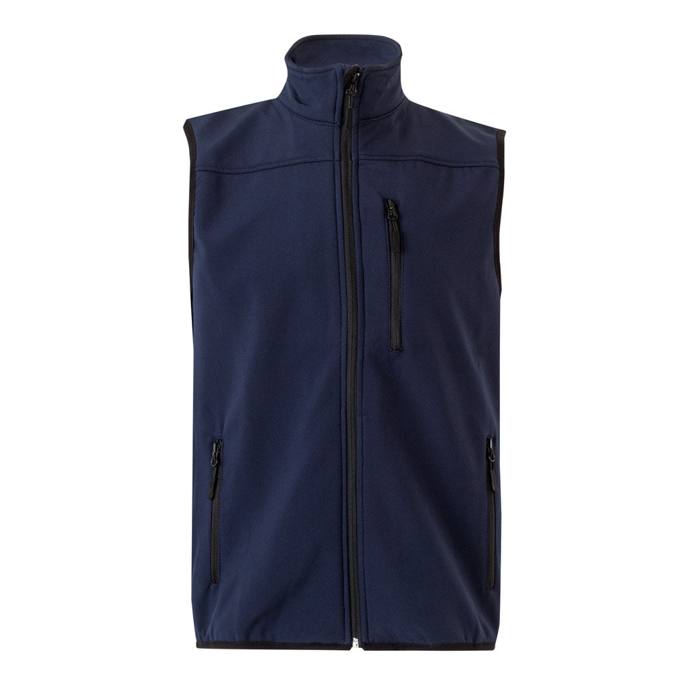 VL VARUNA. Colete soft shell (280g/m²), com forro polar, em poliéster (94%) e elastano (6%)