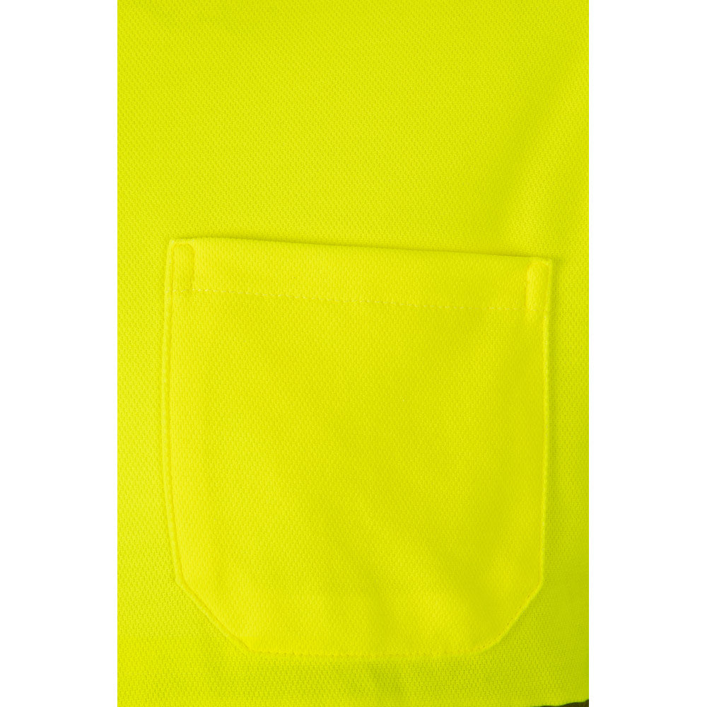 VL PLUTO LARGE. Polo bicolor piqué (150g/m²) de manga comprida, em algodão (55%) e poliéster (45%)