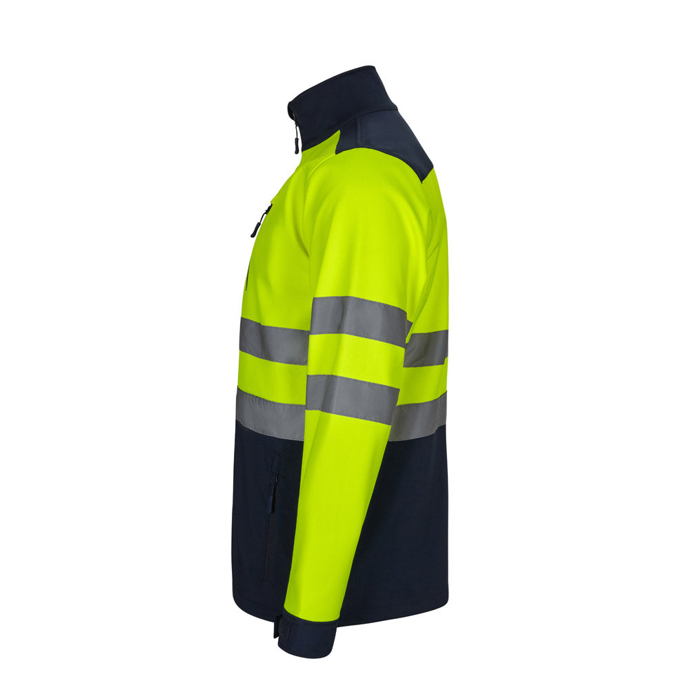 VL HESTIA. Casaco bicolor soft shell (280g/m²), em poliéster (96%) e elastano (4%)