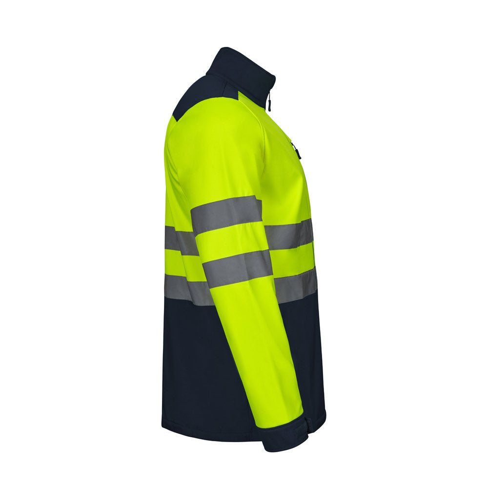 VL HESTIA. Casaco bicolor soft shell (280g/m²), em poliéster (96%) e elastano (4%)