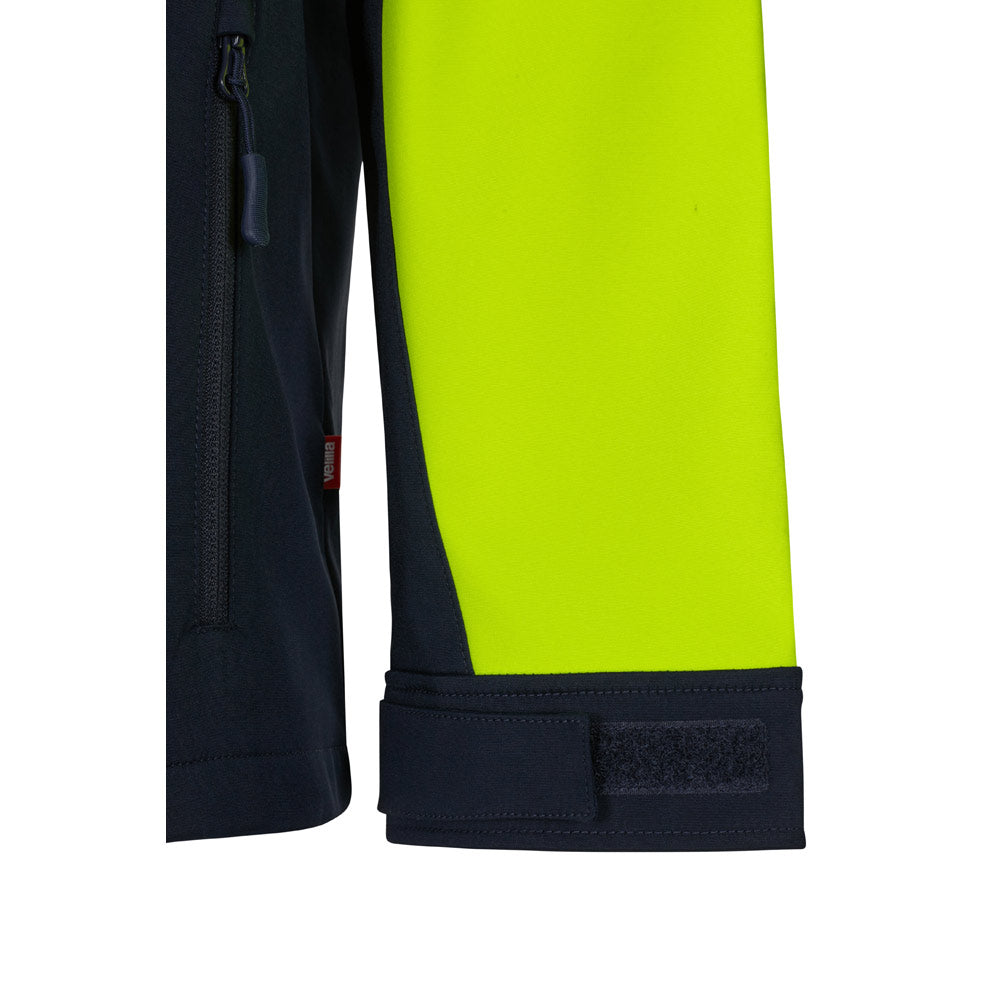 VL HESTIA. Casaco bicolor soft shell (280g/m²), em poliéster (96%) e elastano (4%)
