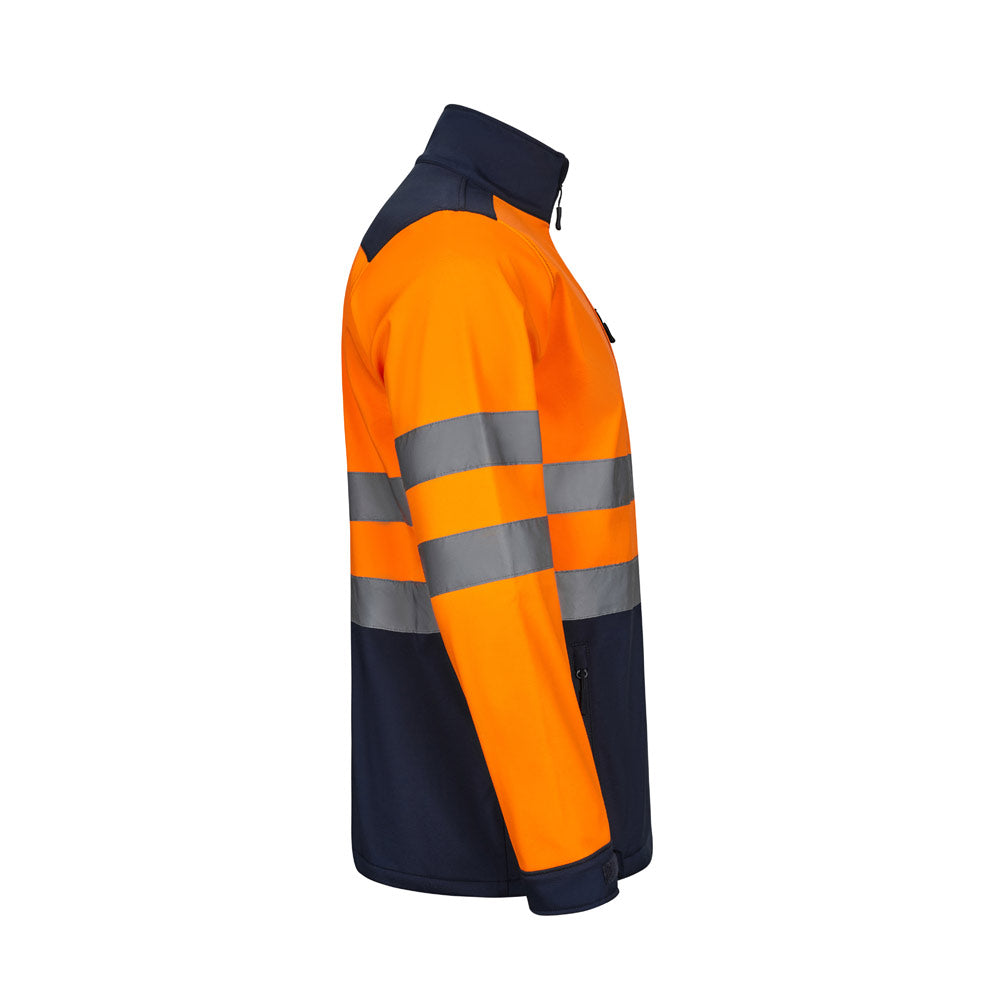 VL HESTIA. Casaco bicolor soft shell (280g/m²), em poliéster (96%) e elastano (4%)