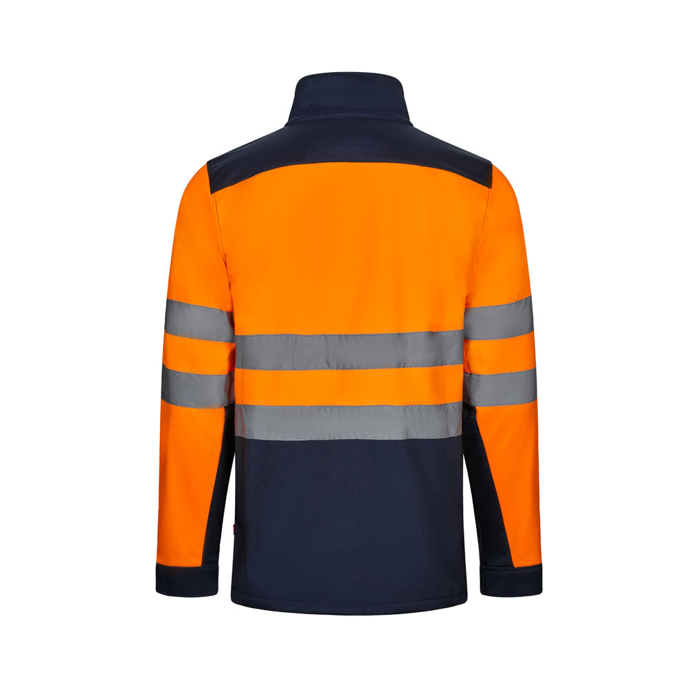 VL HESTIA LARGE. Casaco soft shell (280g/m²) bicolor, com forro polar e membrana de TPU, em poliéster (96%) e elastano (4%)