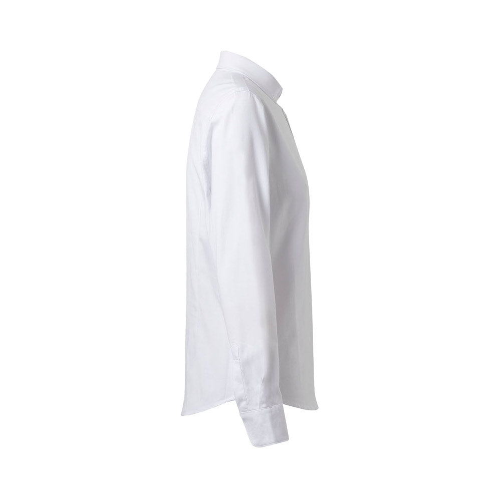 VL PRITHVI WOMEN. Camisa Oxford (180 g/m²) para mulher em algodão (50%), poliéster (45%) e elastano (5%)