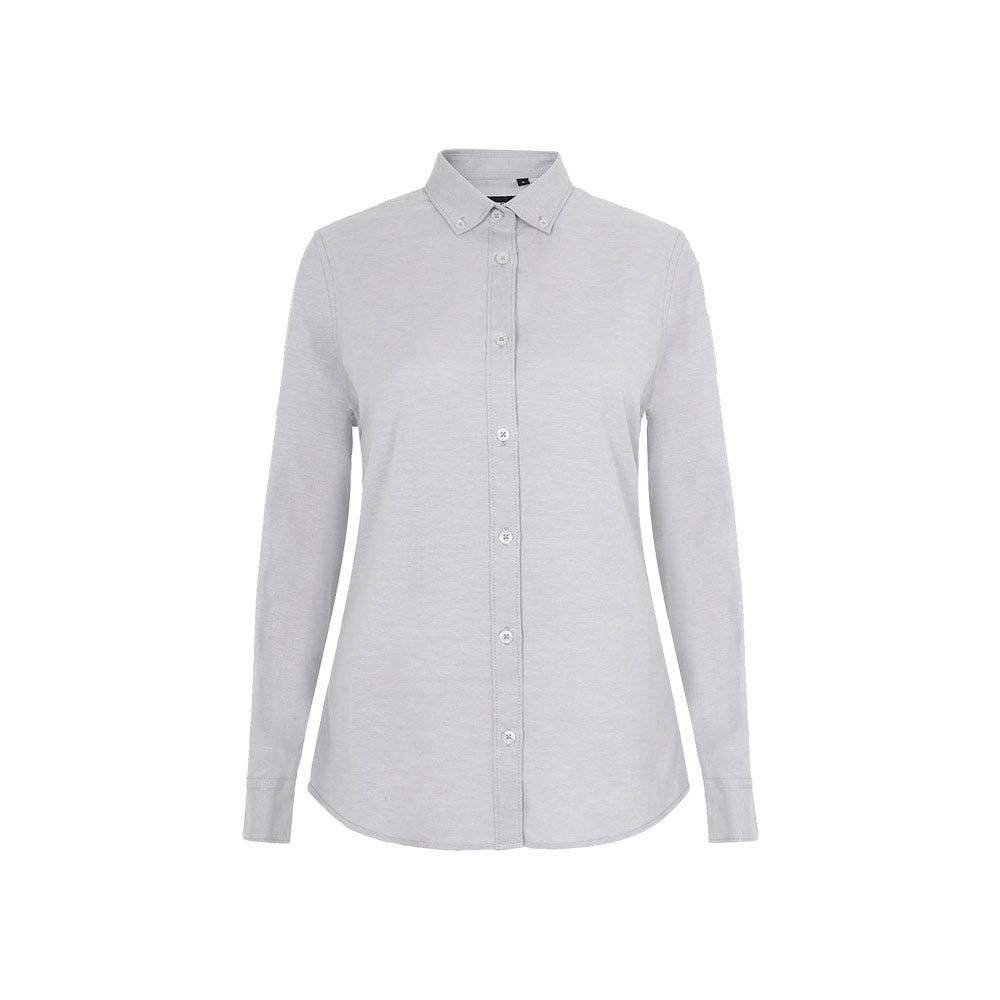 VL PRITHVI WOMEN. Camisa Oxford (180 g/m²) para mulher em algodão (50%), poliéster (45%) e elastano (5%)