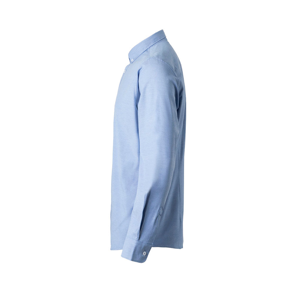 VL PRITHVI MAN. Camisa Oxford (180 g/m²) para homem em algodão (50%), poliéster (45%) e elastano (5%)