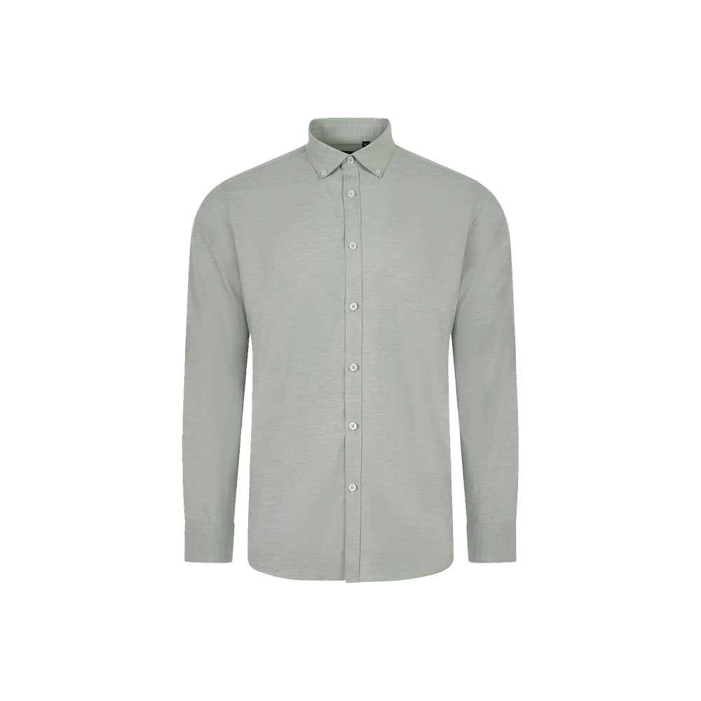 VL PRITHVI MAN. Camisa Oxford (180 g/m²) para homem em algodão (50%), poliéster (45%) e elastano (5%)