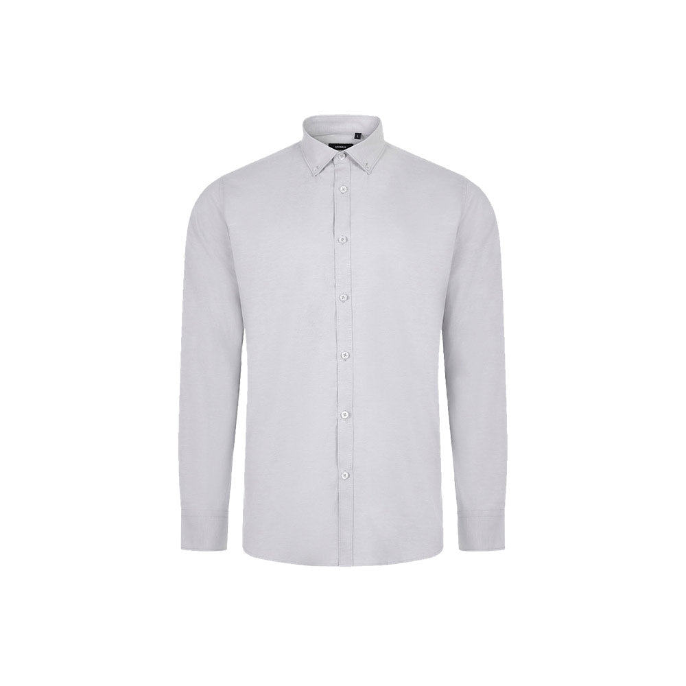 VL PRITHVI MAN. Camisa Oxford (180 g/m²) para homem em algodão (50%), poliéster (45%) e elastano (5%)