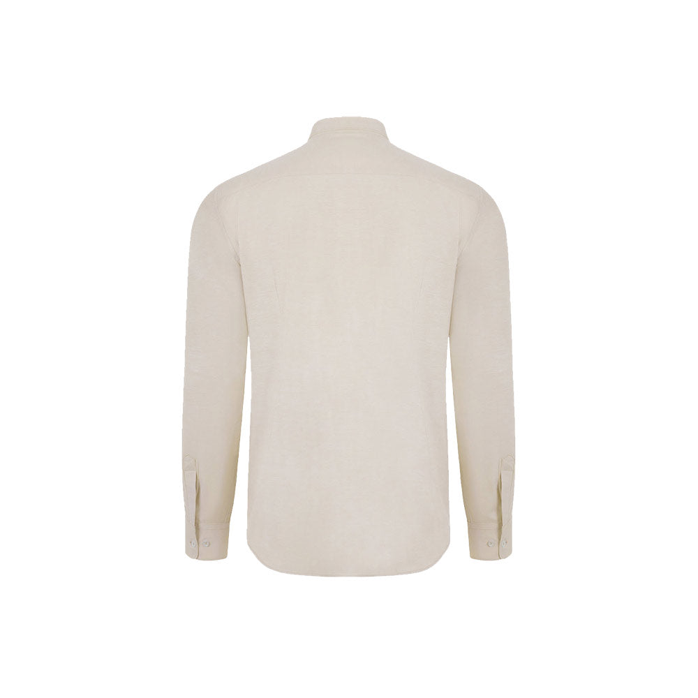 VL PRITHVI MAN. Camisa Oxford (180 g/m²) para homem em algodão (50%), poliéster (45%) e elastano (5%)