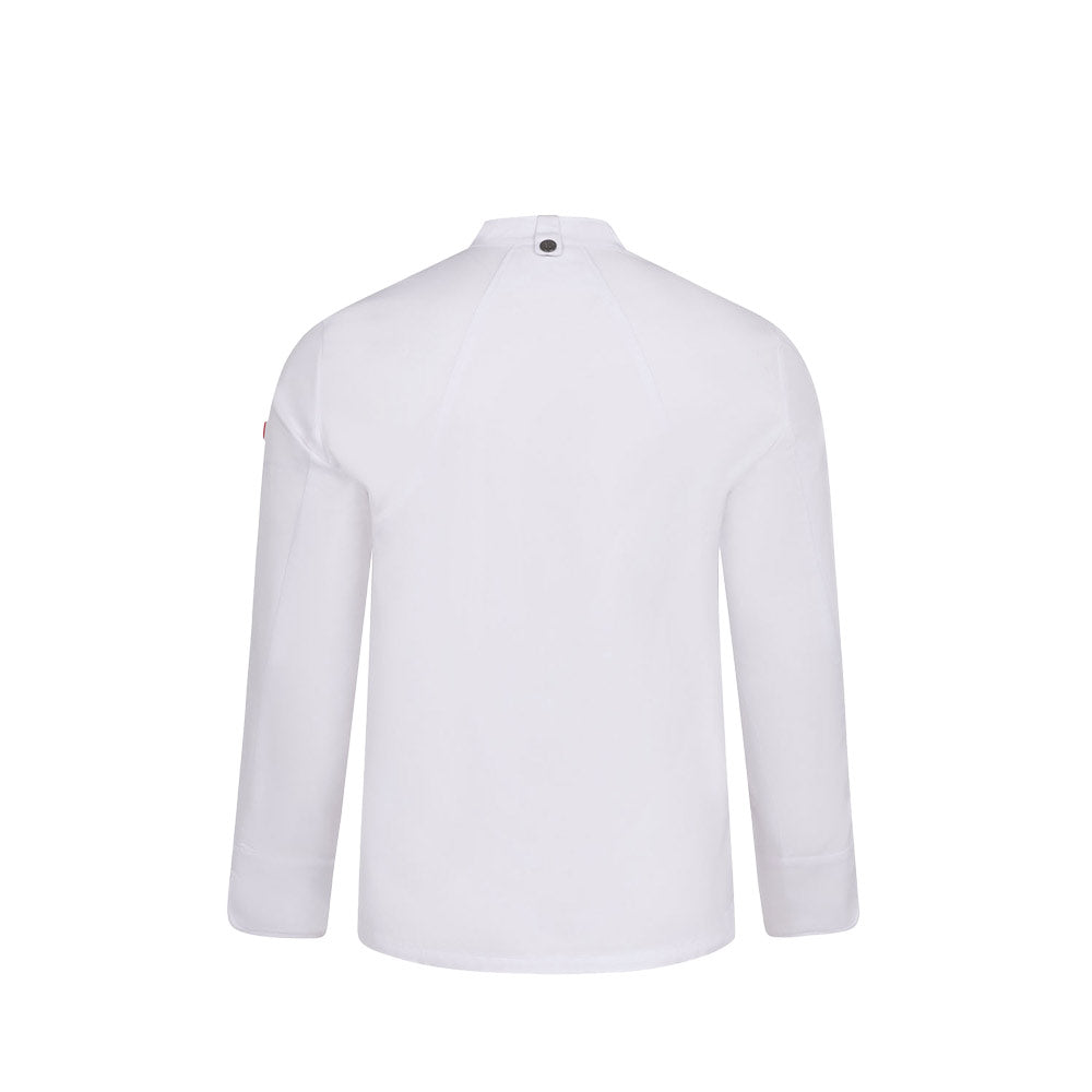 VL AGNI. Jaleca de cozinha (190 g/m²) unisexo, em algodão (35%) e poliéster reciclado (65%)