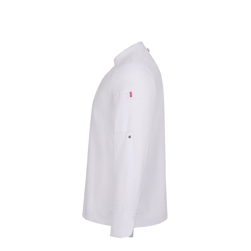 VL AGNI. Jaleca de cozinha (190 g/m²) unisexo, em algodão (35%) e poliéster reciclado (65%)