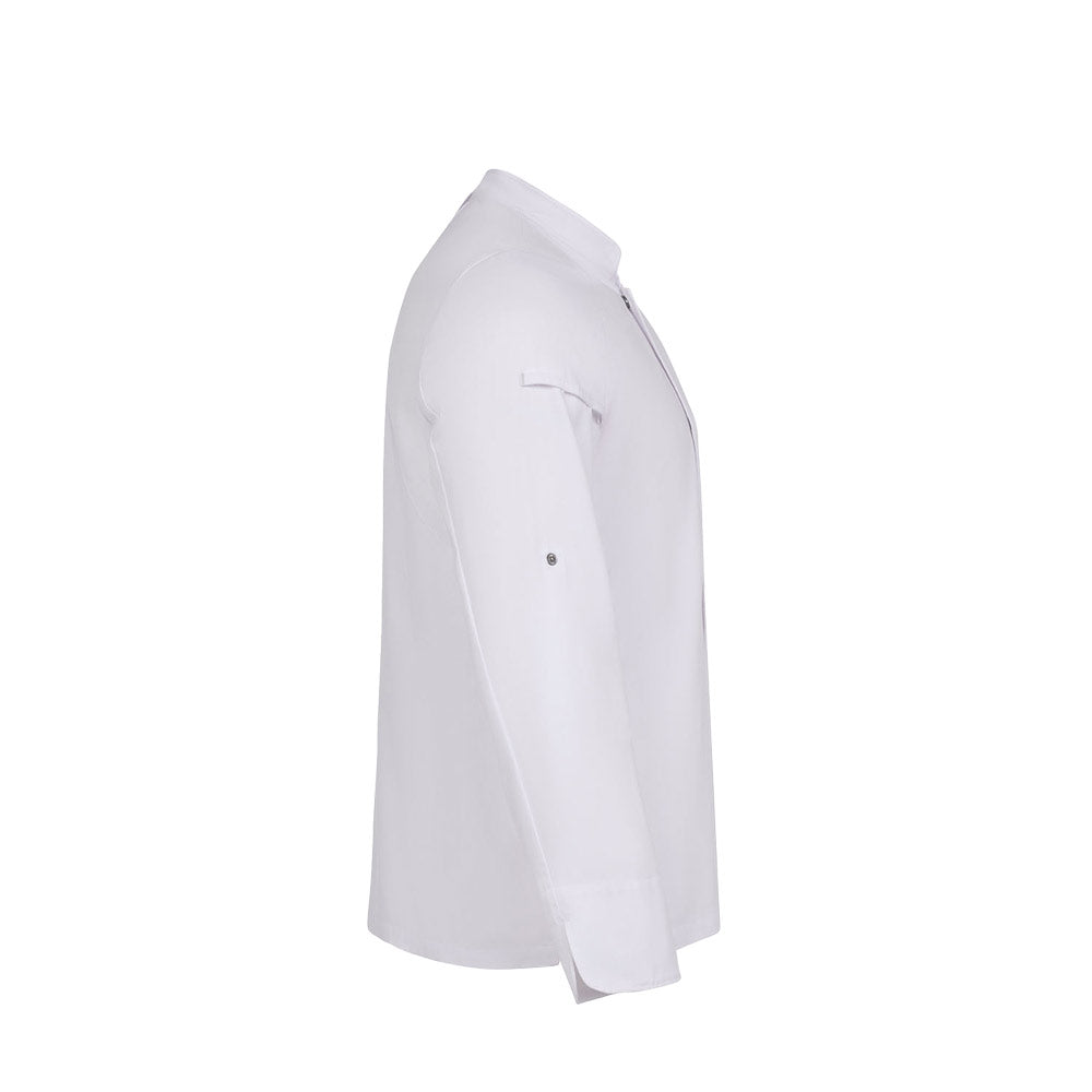 VL AGNI. Jaleca de cozinha (190 g/m²) unisexo, em algodão (35%) e poliéster reciclado (65%)