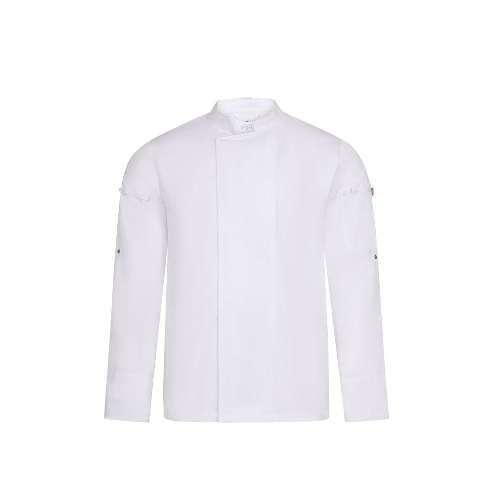 VL AGNI. Jaleca de cozinha (190 g/m²) unisexo, em algodão (35%) e poliéster reciclado (65%)