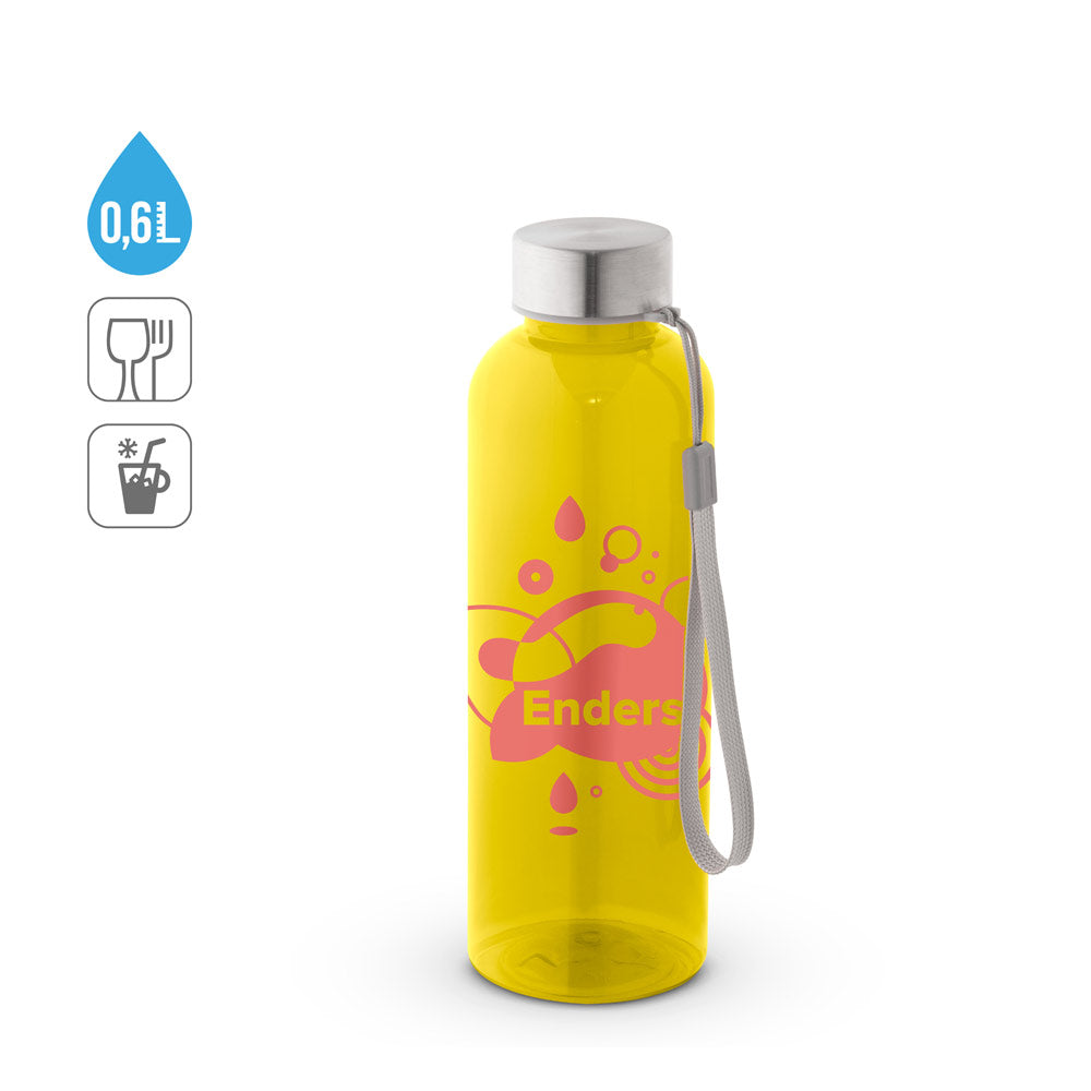 ENDERS M. Garrafa em PET reciclado (100% rPET) com acabamento translúcido brilhante 600 mL