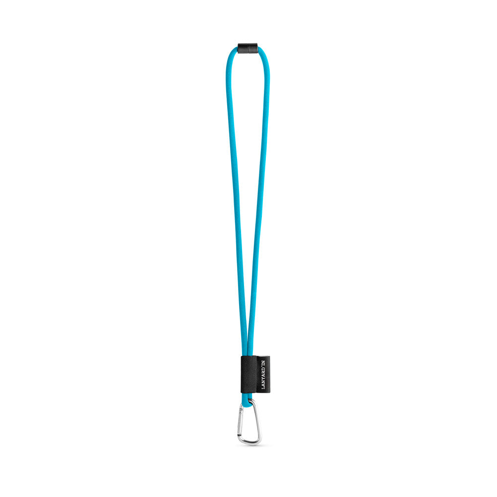 75089. SET Lanyard TUBE Long (Ø 7 mm) com Mosquetão D-shape 55 mm e Fecho de segurança Ø 7 mm