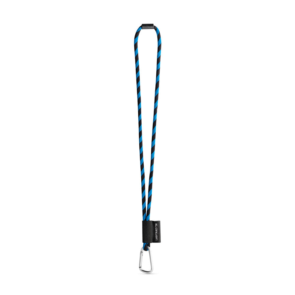 75089. SET Lanyard TUBE Long (Ø 7 mm) com Mosquetão D-shape 55 mm e Fecho de segurança Ø 7 mm