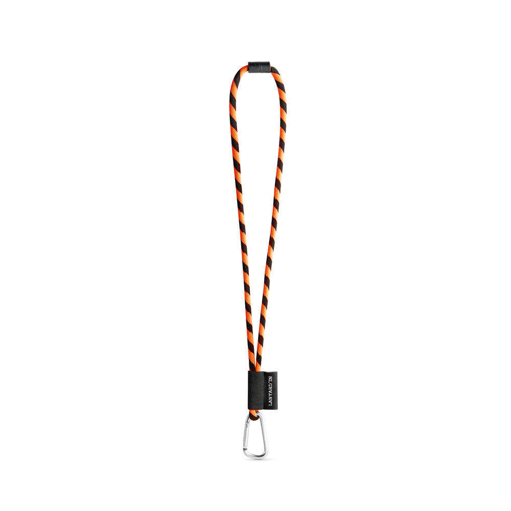75089. SET Lanyard TUBE Long (Ø 7 mm) com Mosquetão D-shape 55 mm e Fecho de segurança Ø 7 mm