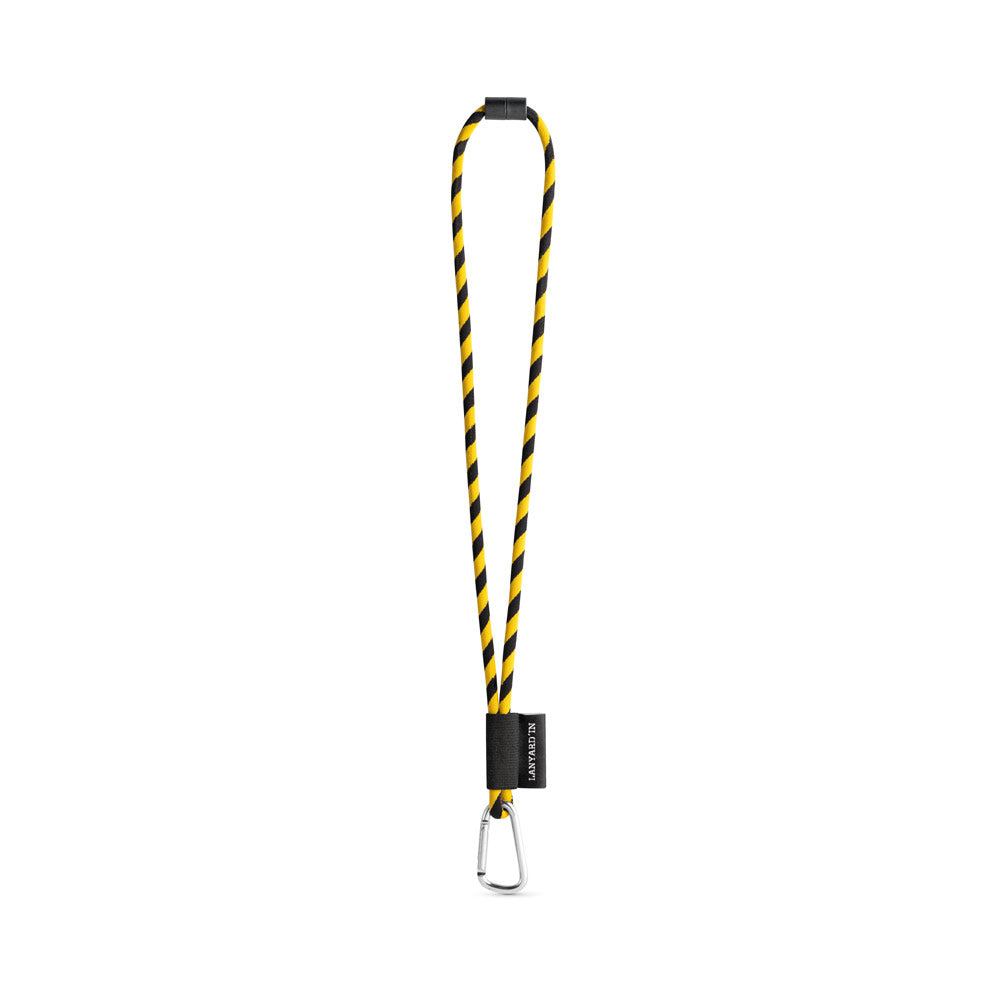 75089. SET Lanyard TUBE Long (Ø 7 mm) com Mosquetão D-shape 55 mm e Fecho de segurança Ø 7 mm