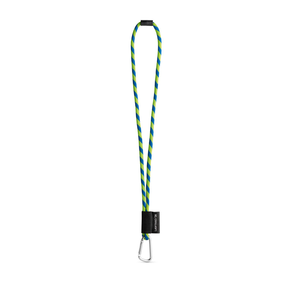 75089. SET Lanyard TUBE Long (Ø 7 mm) com Mosquetão D-shape 55 mm e Fecho de segurança Ø 7 mm