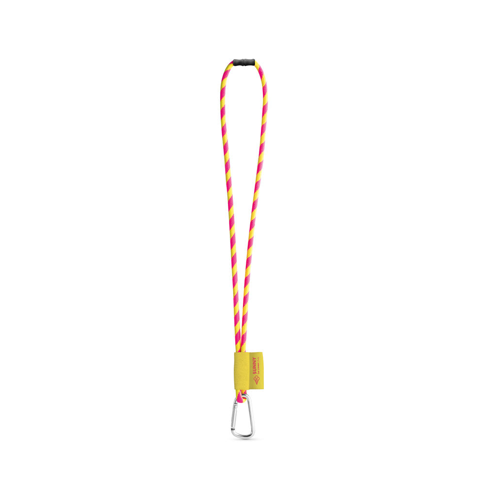 75089. SET Lanyard TUBE Long (Ø 7 mm) com Mosquetão D-shape 55 mm e Fecho de segurança Ø 7 mm