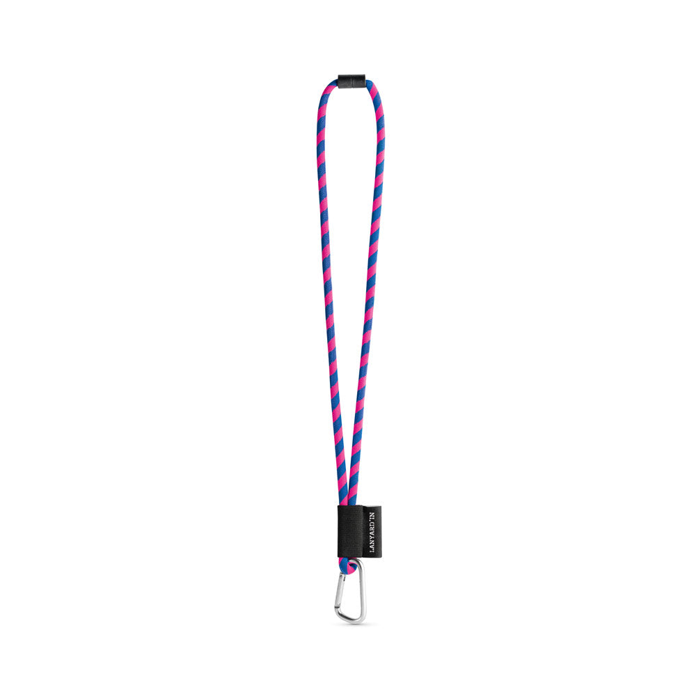 75089. SET Lanyard TUBE Long (Ø 7 mm) com Mosquetão D-shape 55 mm e Fecho de segurança Ø 7 mm