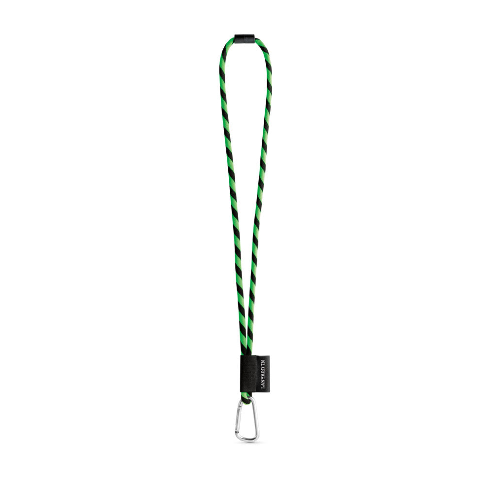 75089. SET Lanyard TUBE Long (Ø 7 mm) com Mosquetão D-shape 55 mm e Fecho de segurança Ø 7 mm
