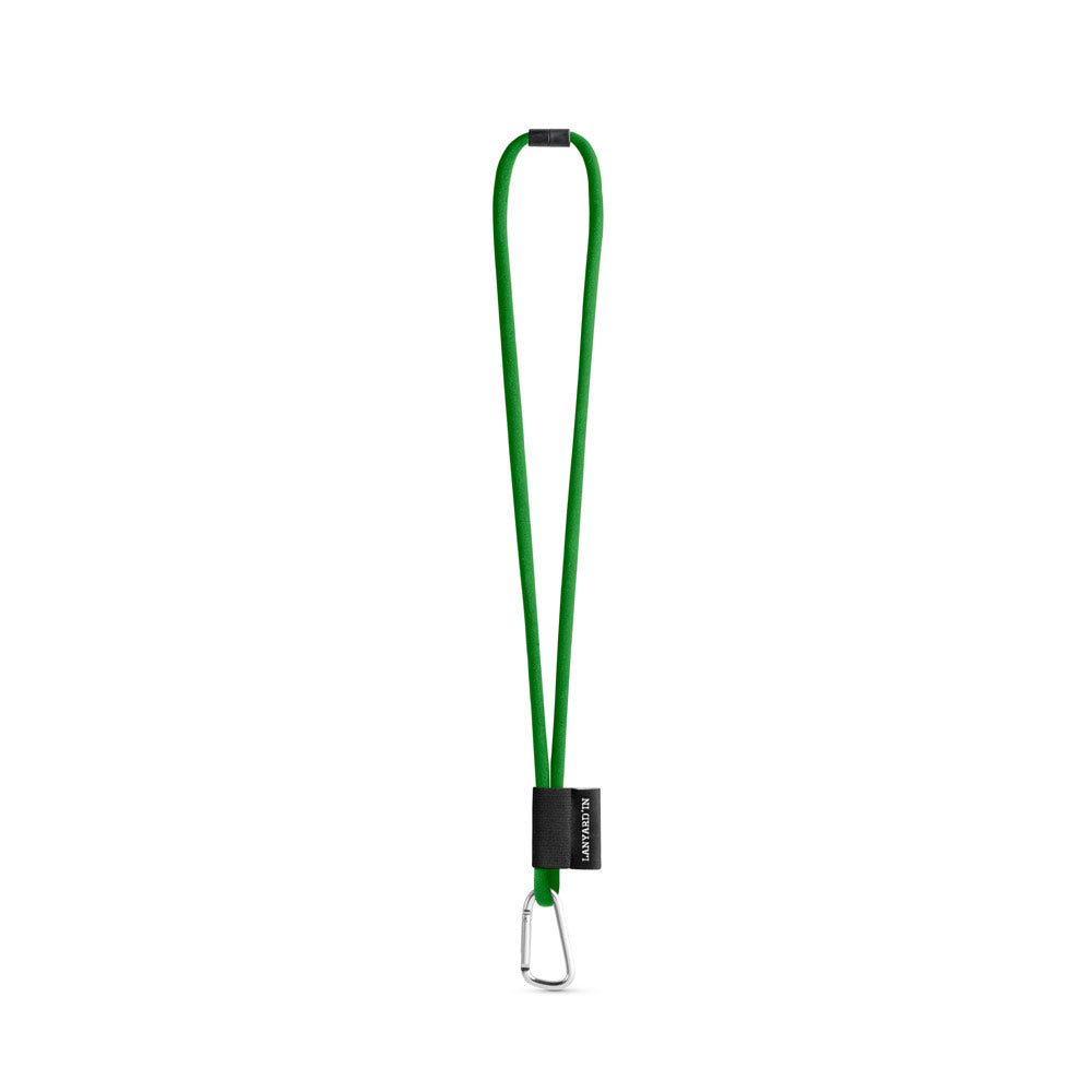 SET Lanyard TUBE Long (Ø 7 mm) com Mosquetão D-Shape 55 mm e Fecho de segurança Ø 7 mm