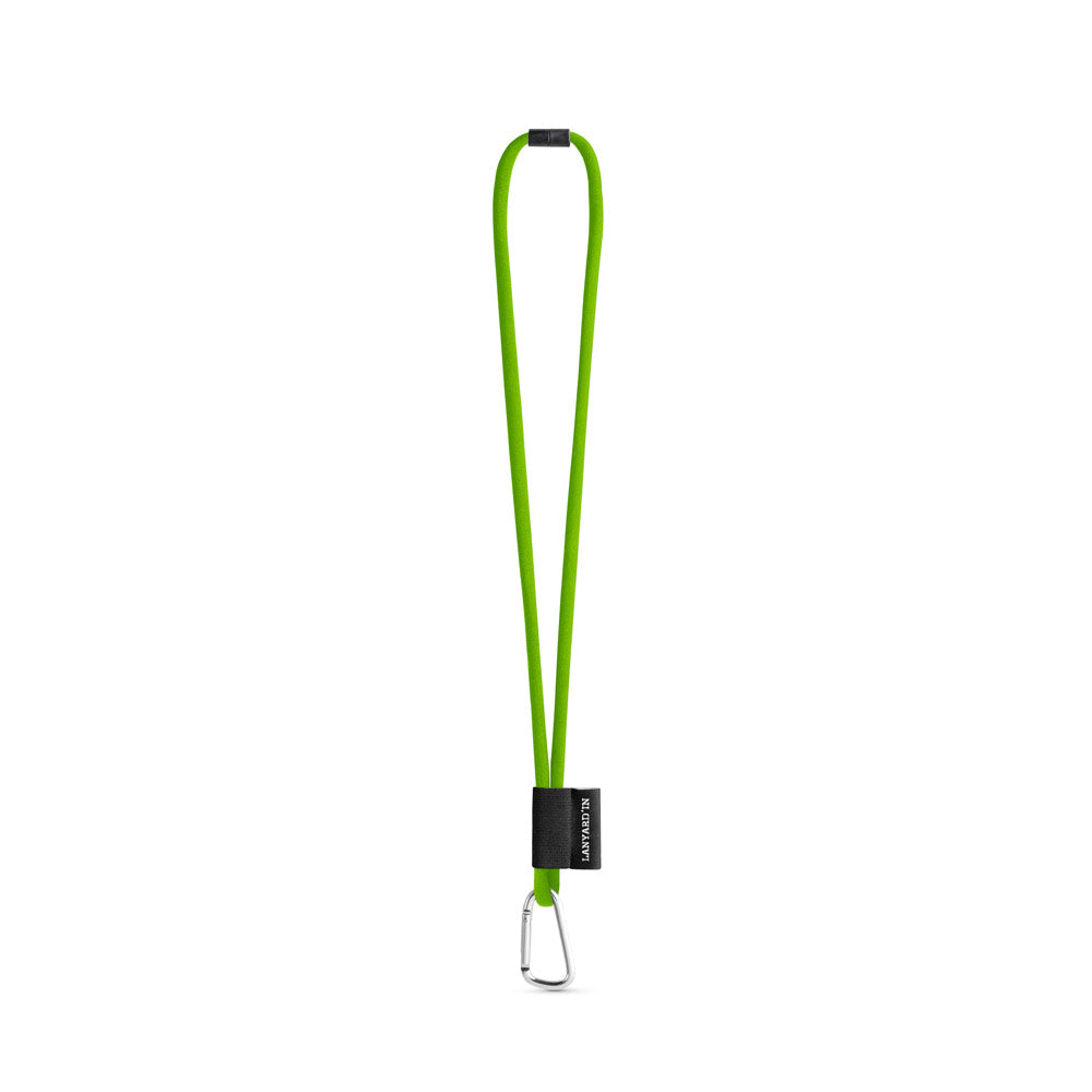 SET Lanyard TUBE Long (Ø 7 mm) com Mosquetão D-Shape 55 mm e Fecho de segurança Ø 7 mm