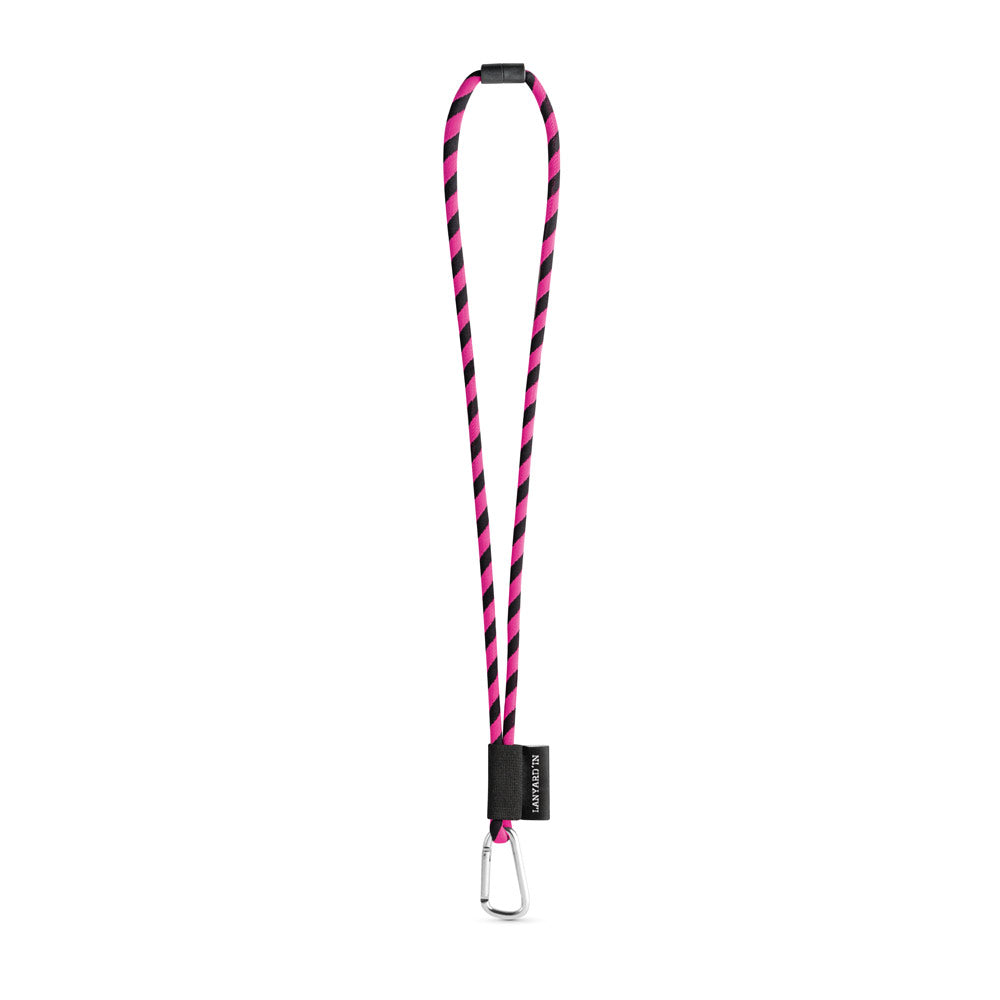 SET Lanyard TUBE Long (Ø 7 mm) com Mosquetão D-Shape 55 mm e Fecho de segurança Ø 7 mm