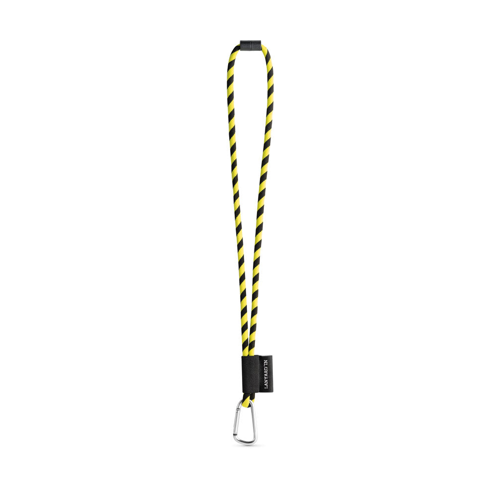 SET Lanyard TUBE Long (Ø 7 mm) com Mosquetão D-Shape 55 mm e Fecho de segurança Ø 7 mm
