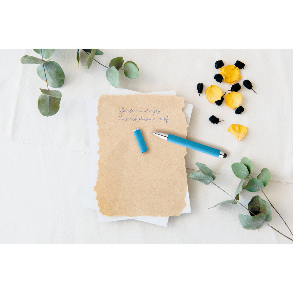 PAPYRUS. Esferográfica em papel kraft e ABS com ponteira touch