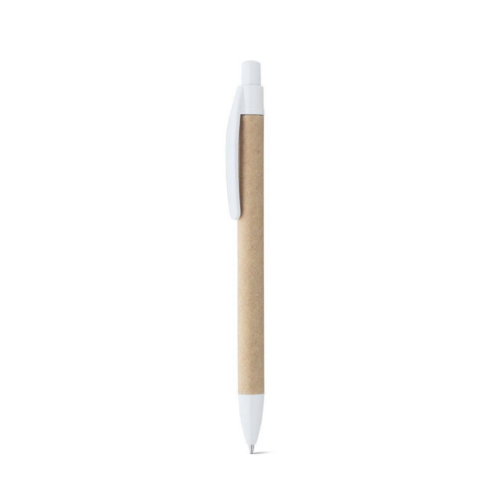 REMI. Esferográfica em papel 100% reciclado com clipe