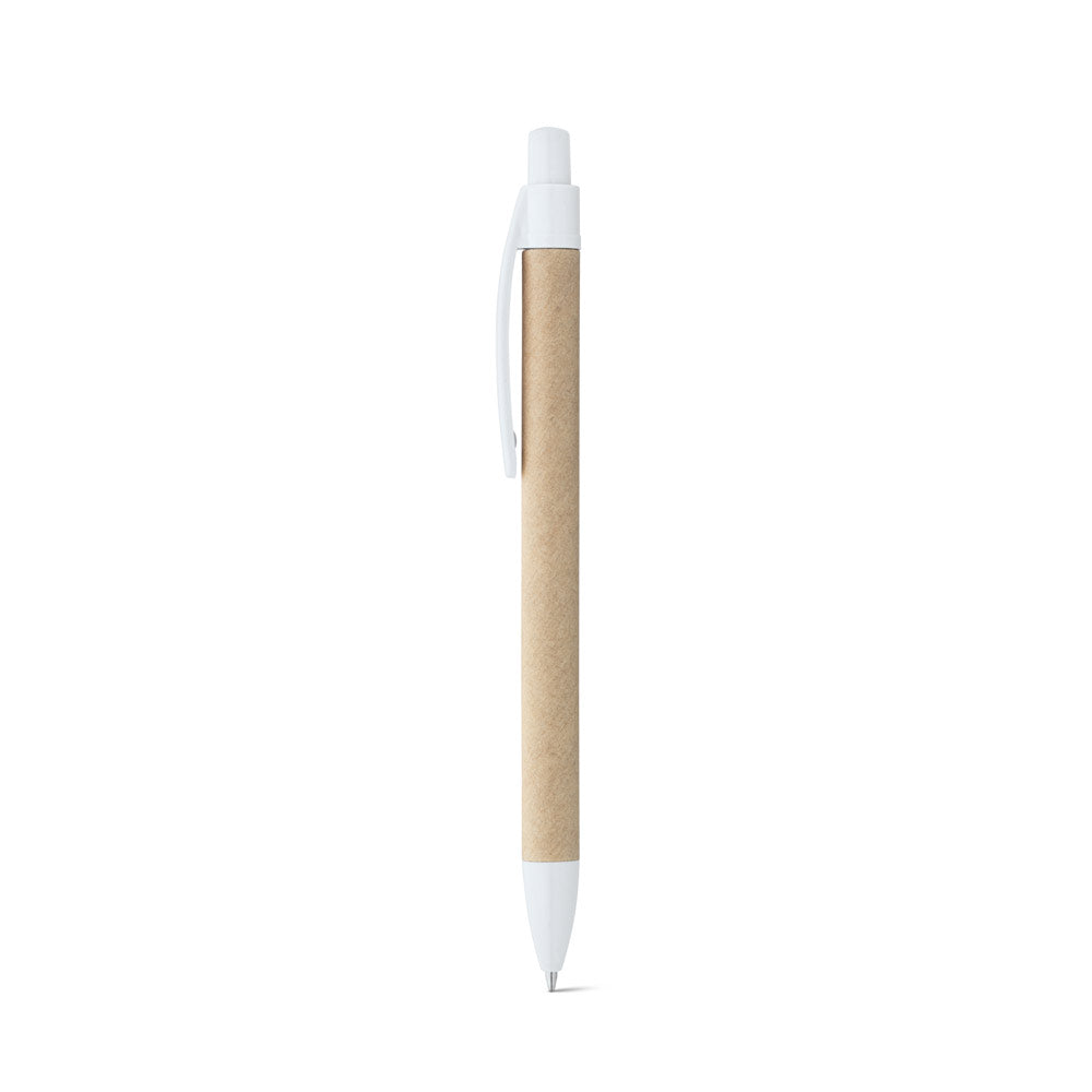 REMI. Esferográfica em papel 100% reciclado com clipe