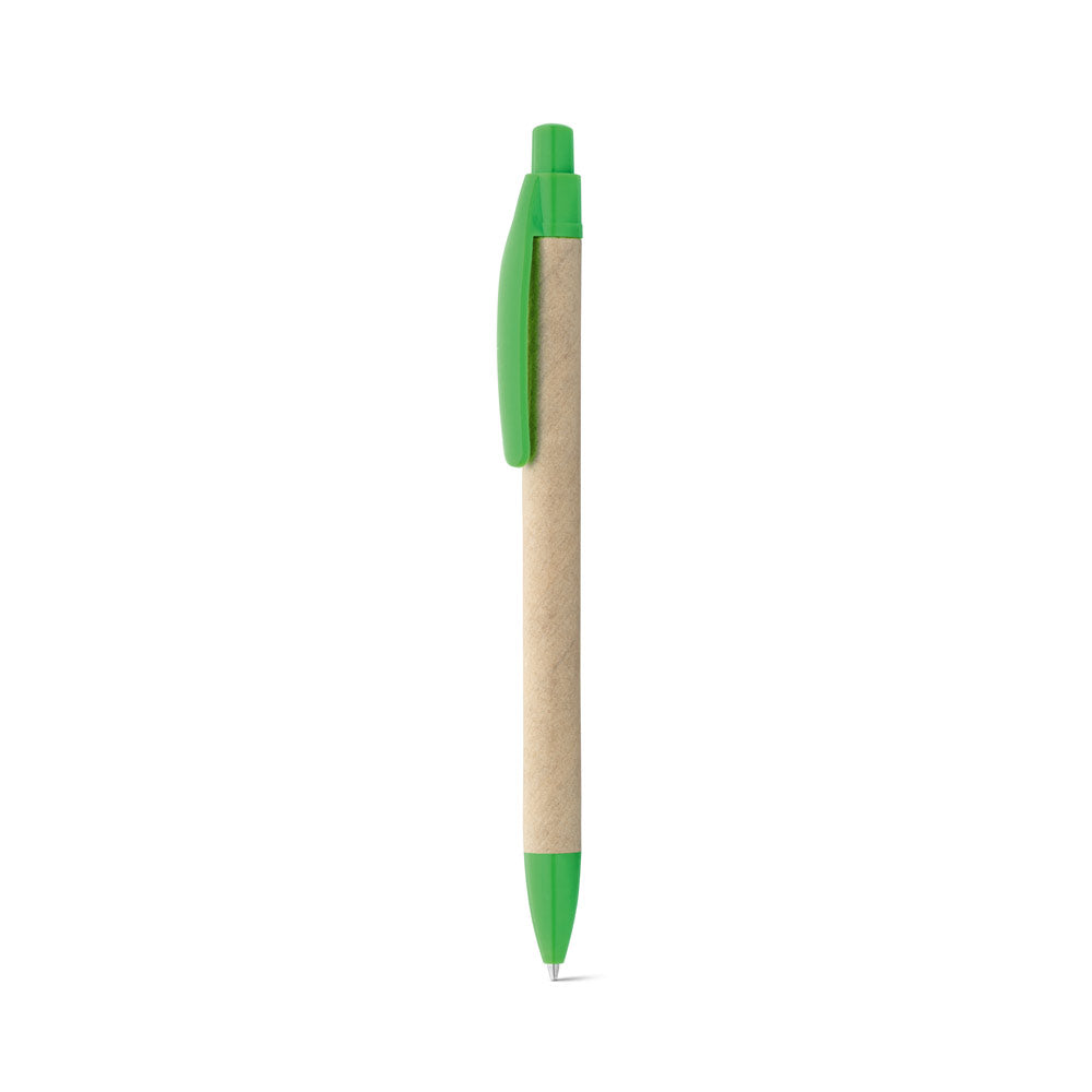 REMI. Esferográfica em papel 100% reciclado com clipe
