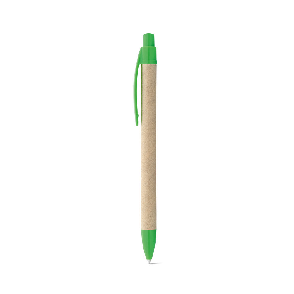 REMI. Esferográfica em papel 100% reciclado com clipe