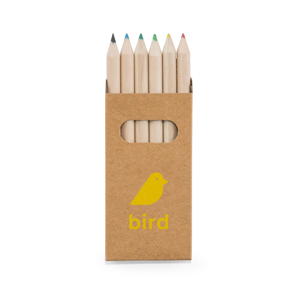 BIRD. Caixa com 6 lápis de cor