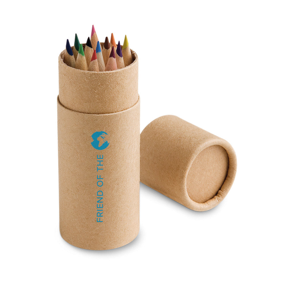 CYLINDER. Caixa com 12 lápis de cor