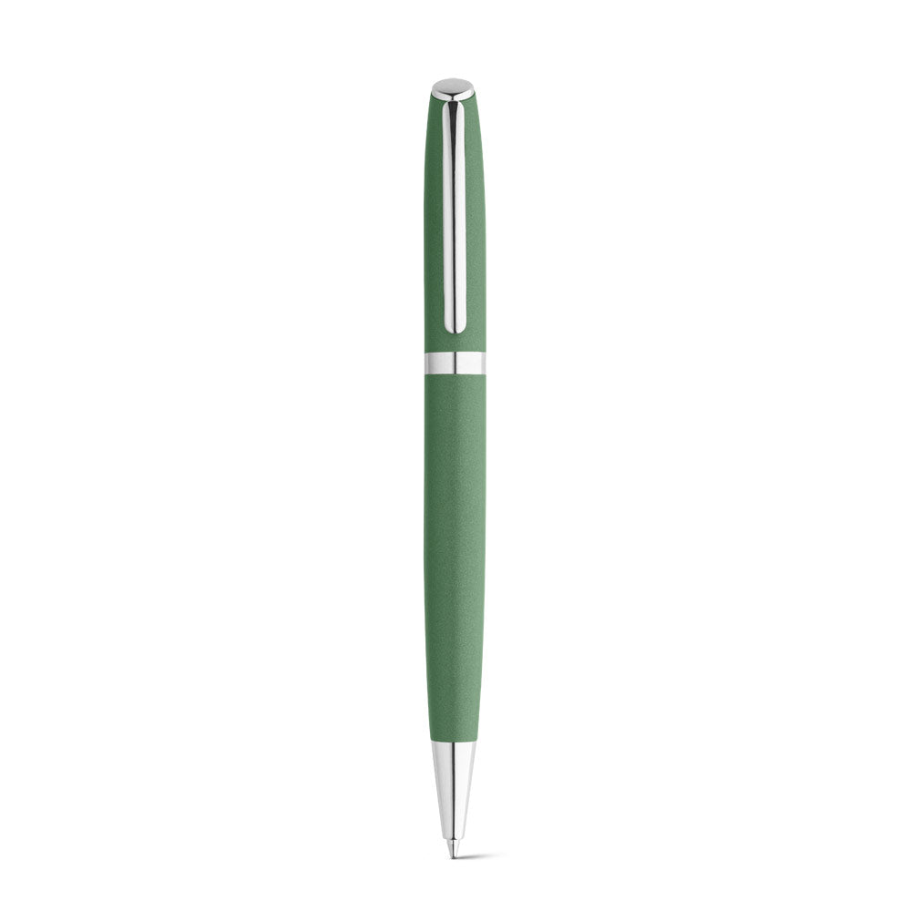 RE-LANDO-SET. Conjunto de roller e esferográfica com corpo em alumínio reciclado (100% rAL)