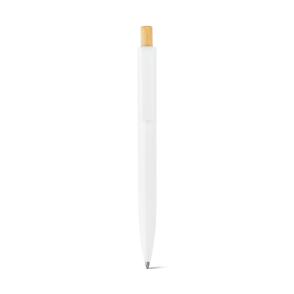 ZARA. Esferográfica em ABS reciclado (100% rABS) com ponteira em bambu